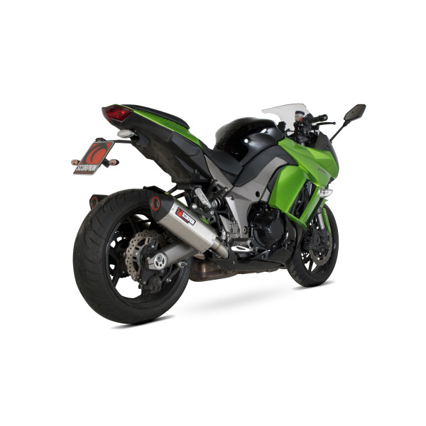 Scorpion Exhaust Kawasaki Z1000 2010 - 2013 Serket Parallel Slip-on (Pair) Brushed Stainless Steel Sleeve